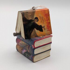 Hallmark Harry Potter Books and Wand Christmas Ornament